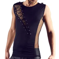 Shirt mit Netz und D-Ring Schnürung Shirt mit Netz und D-Ring Schnürung