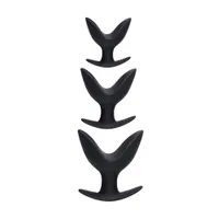 Master Serie Ass Anchors: Analplug-Set, schwarz Master Serie Ass Anchors: Analplug-Set, schwarz