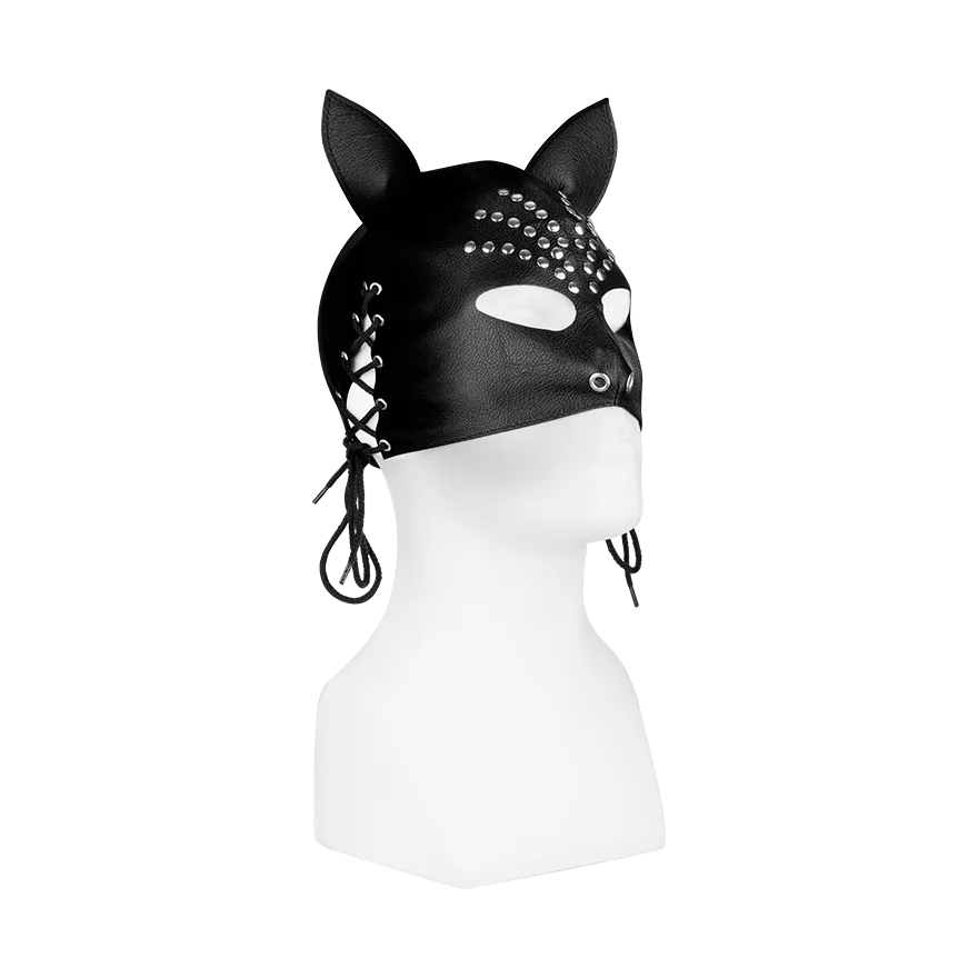 Ledermaske mit Ohren Ledermaske mit Ohren