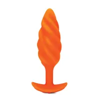 B-Vibe - Texture Plug Swirl Orange B-Vibe - Texture Plug Swirl Orange
