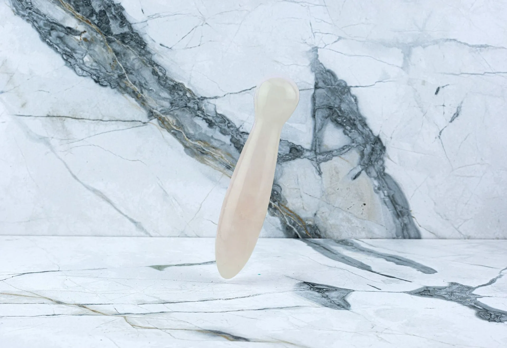 Kristall Dildo Anna - Rosenquarz – Bild 2