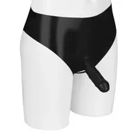 Latex-Slip mit Sleeve und Hodenöffnung Latex-Slip mit Sleeve und Hodenöffnung