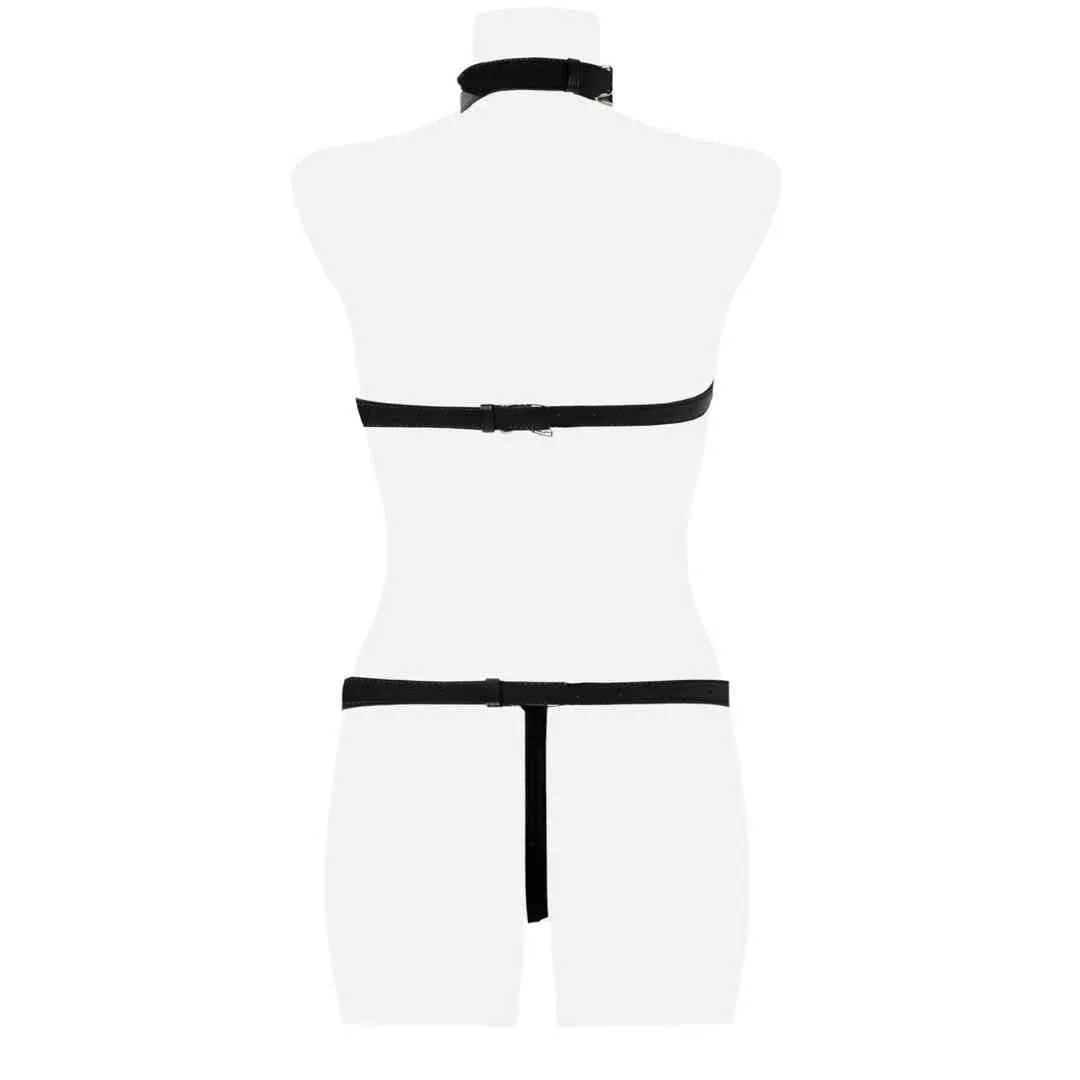 Ketten-Harness-Set mit Handschellen und Maske – Bild 5