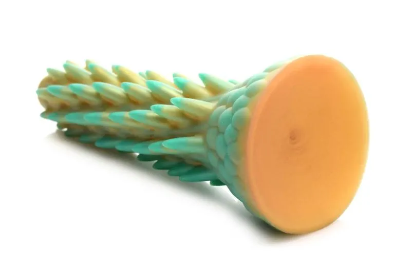 Stegosaurus Stacheliges Reptil Dildo - Grün – Bild 5