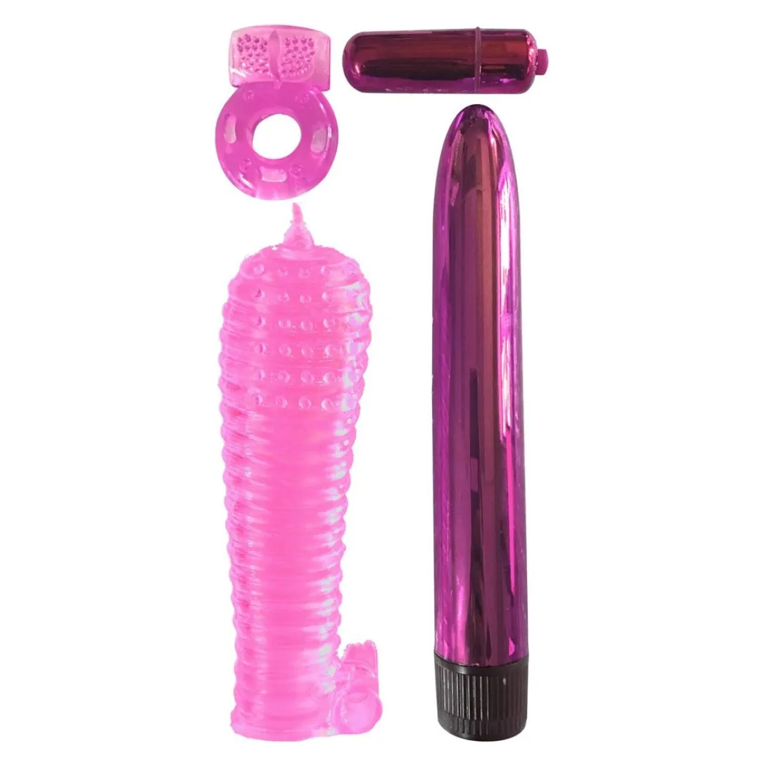 4-teiliges Toy-Set „Ultimate Pleasure Couple’s Kit“ mit Vibrator – Bild 3