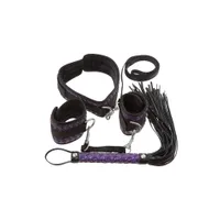 Bad Kitty Fessel-Set, lila/schwarz Bad Kitty Fessel-Set, lila/schwarz