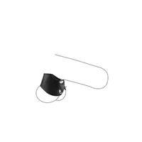 Leder-Hodenstretcher mit Druckknopf, schwarz Leder-Hodenstretcher mit Druckknopf, schwarz