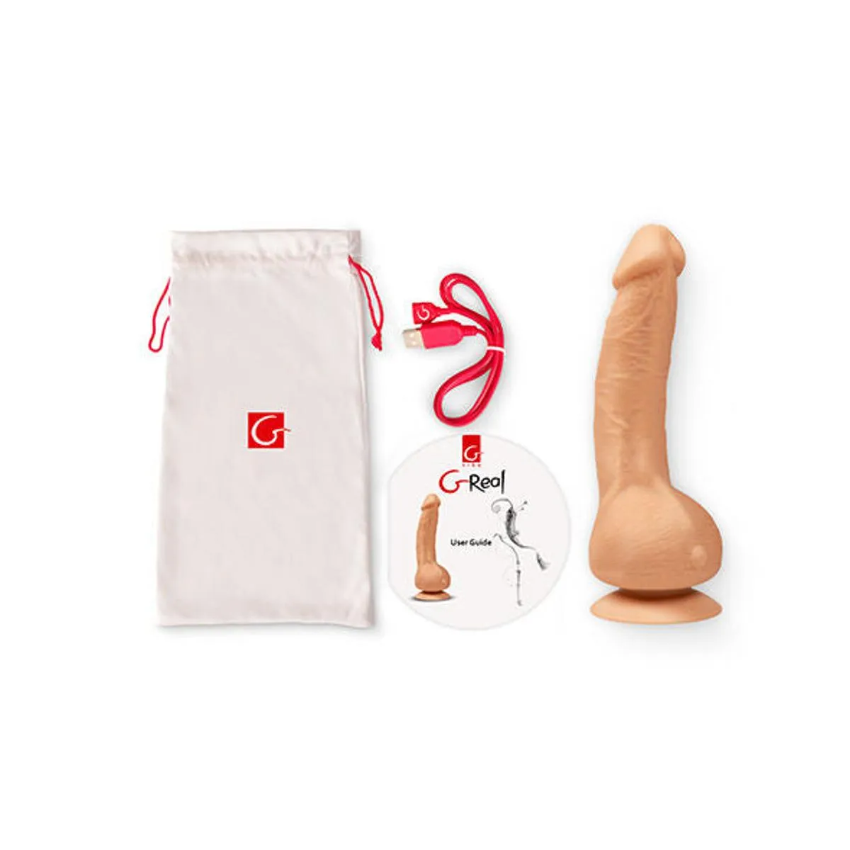 Naturdildo "G-Real" mit Vibration – Bild 3