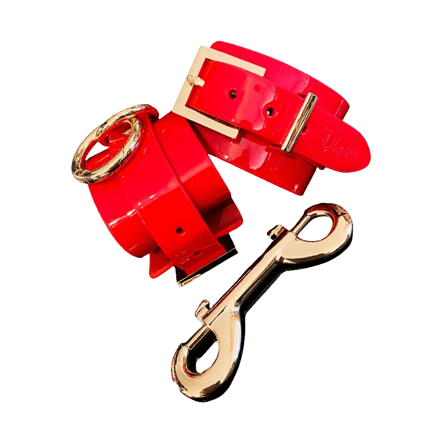 High Gloss Bondage Ankle Cuffs High Gloss Bondage Ankle Cuffs