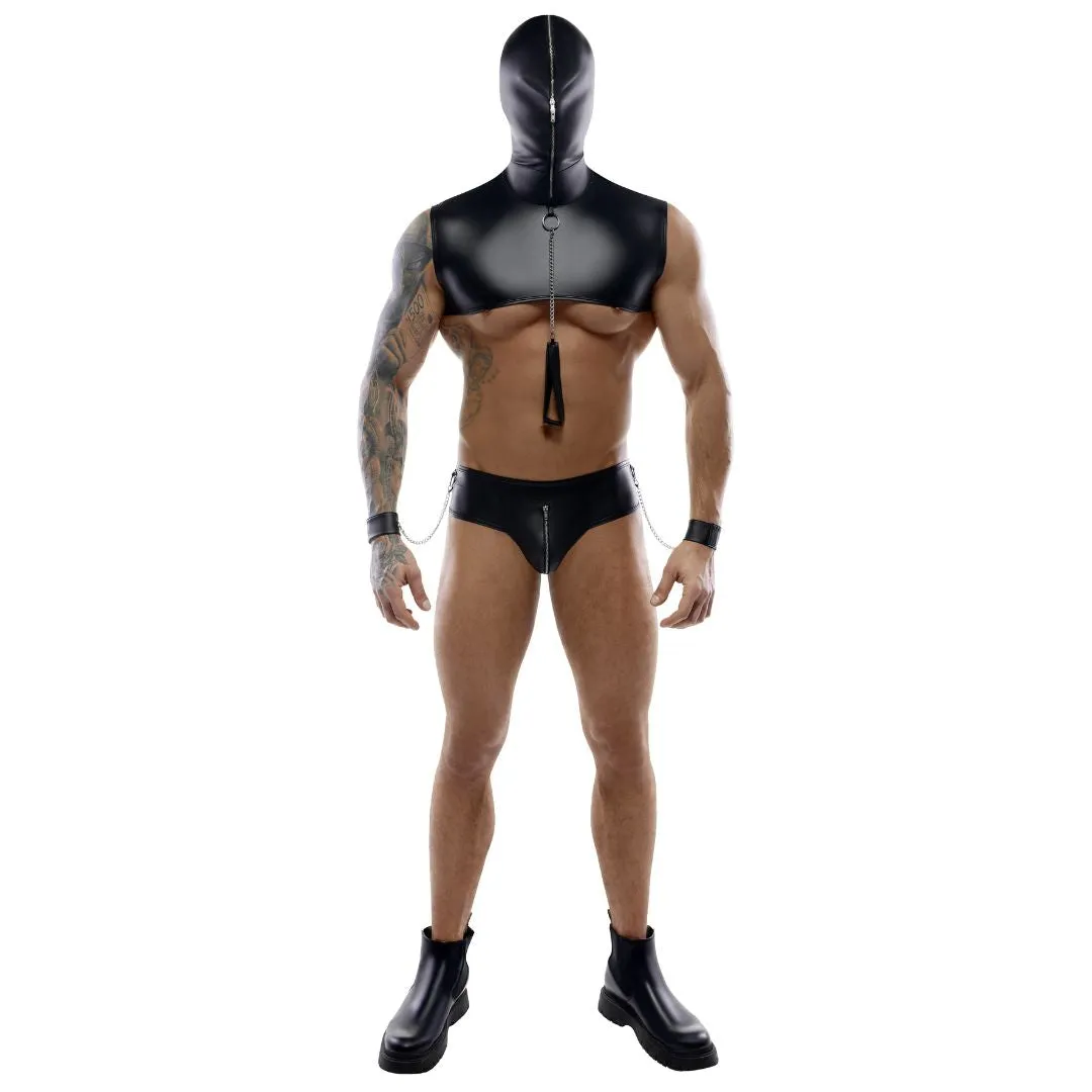 Top plus String mit Handfesseln und Leine – Bild 3