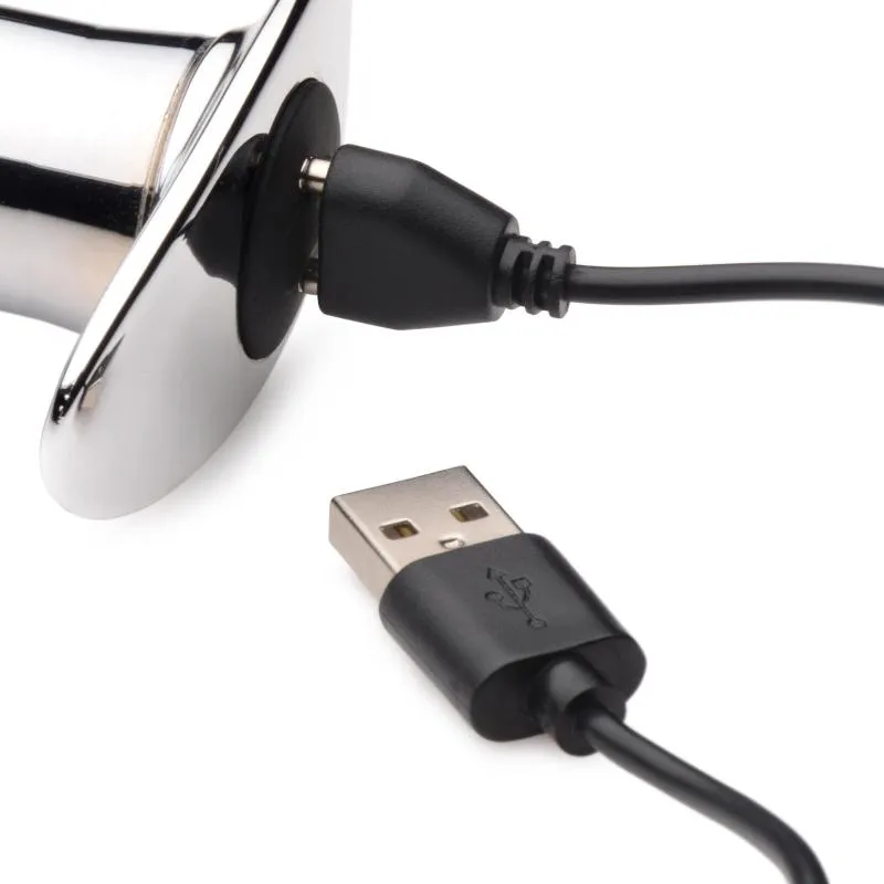 Chrome Blast Wiederaufladbarer Analplug mit Fernbedienung - klein – Bild 3