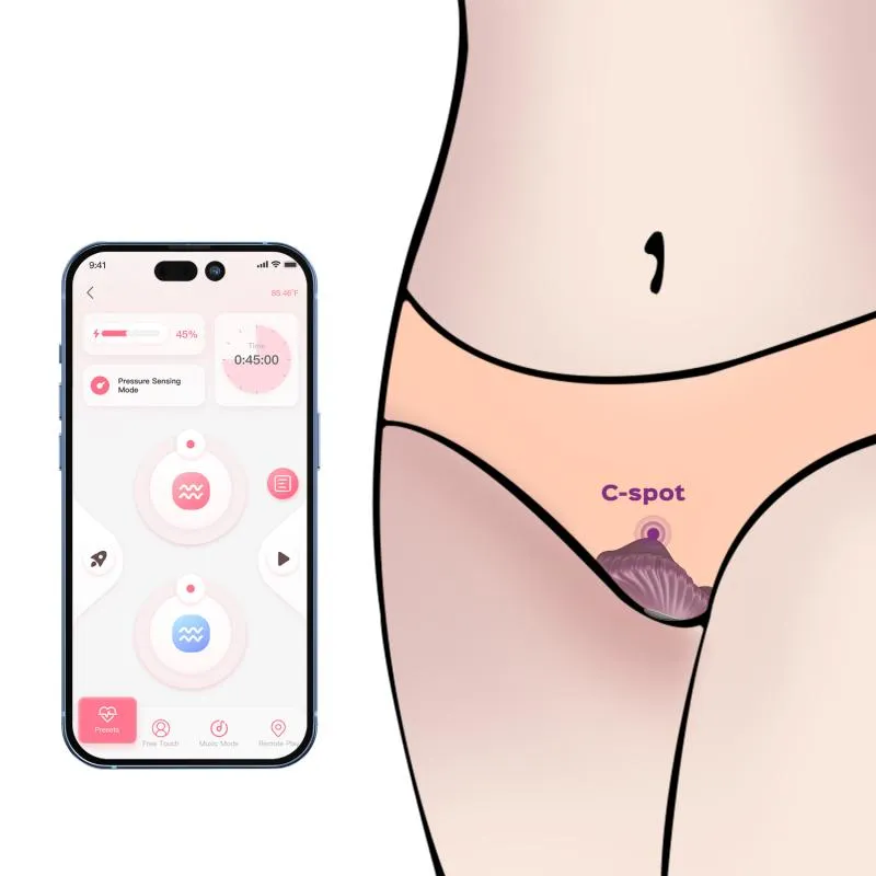 HoneyPlayBox - PEARL App-gesteuerter magnetischer Panty-Vibrator Lila – Bild 3