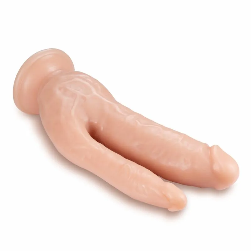 Dr. Skin »DP Cock« Realistischer Doppeldildo - 21,6 cm – Vanille – Bild 2