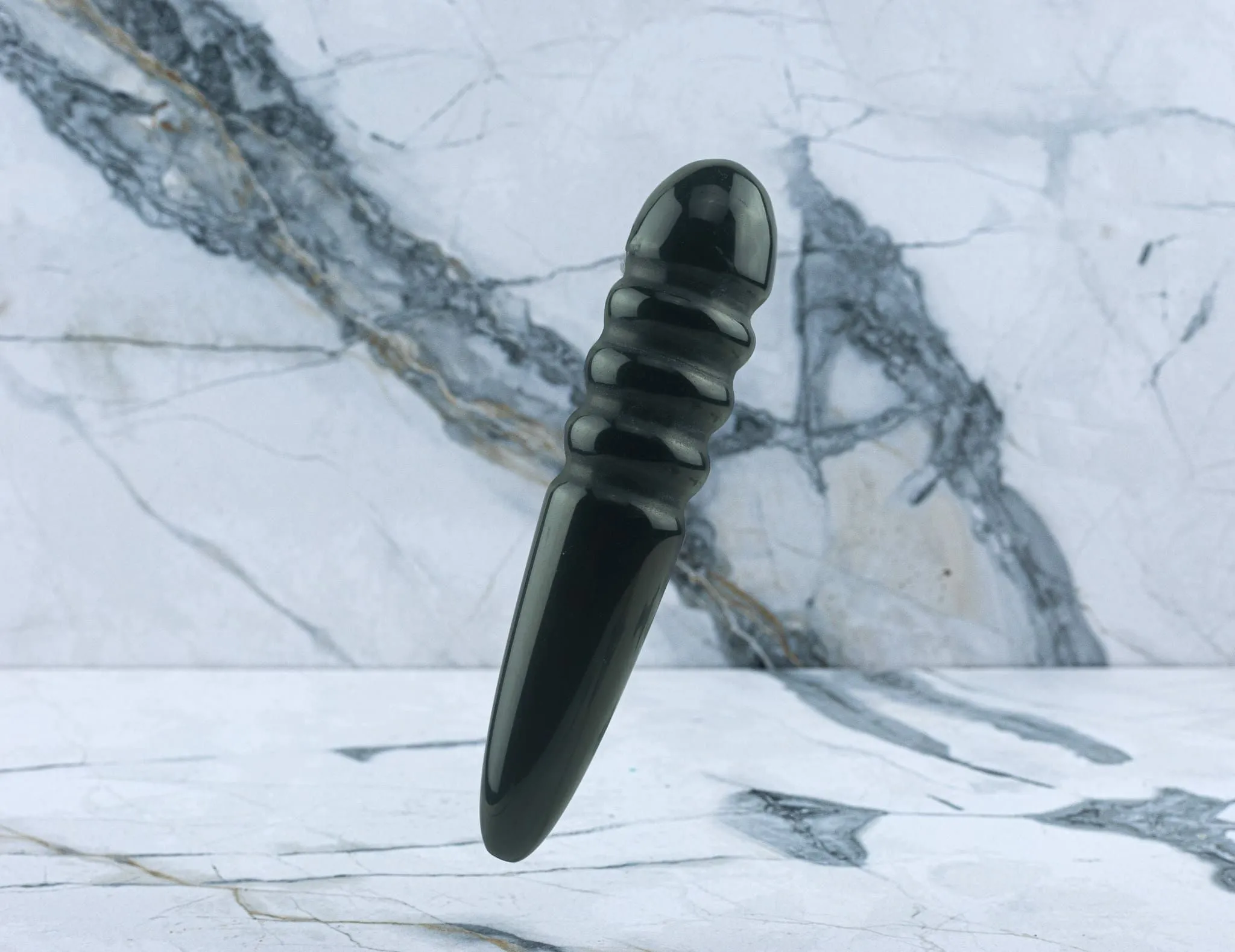 Kristall Dildo Julia - Obsidian – Bild 2