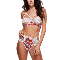 2tlg. Set mit Blumenmuster 2tlg. Set mit Blumenmuster