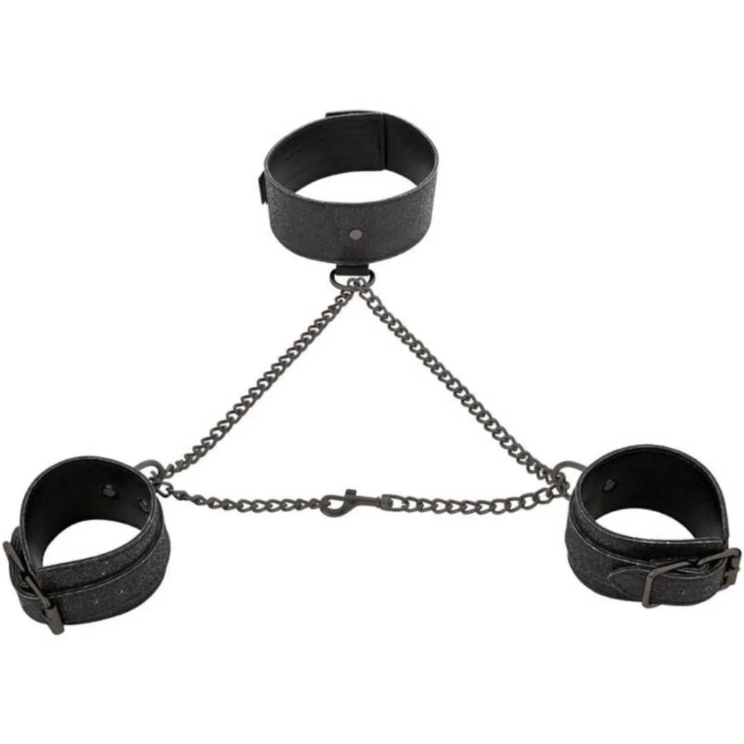 Fessel-Set „Shadow Sparkle Collar & Cuff Set“ Fessel-Set „Shadow Sparkle Collar & Cuff Set“