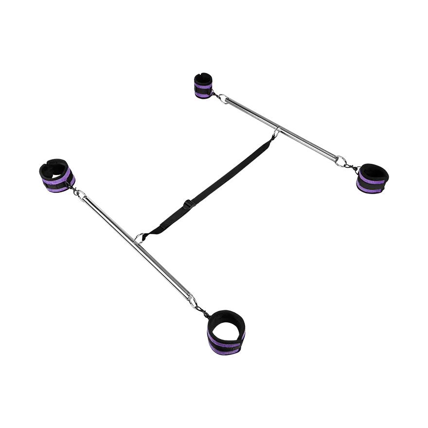 Double Spreader Bar with Soft Cuffs, 4 Teile Double Spreader Bar with Soft Cuffs, 4 Teile