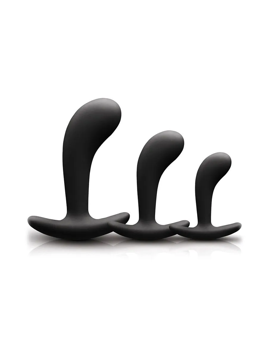 Renegade P Spot Kit: Analplug-Set 3-teilig, schwarz Renegade P Spot Kit: Analplug-Set 3-teilig, schwarz