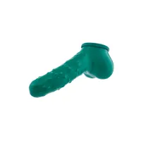 Toylie Gurke: Latex-Penis-Hodenhülle (15cm), grün Toylie Gurke: Latex-Penis-Hodenhülle (15cm), grün