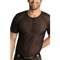 schwarzes Herren Netzshirt schwarzes Herren Netzshirt