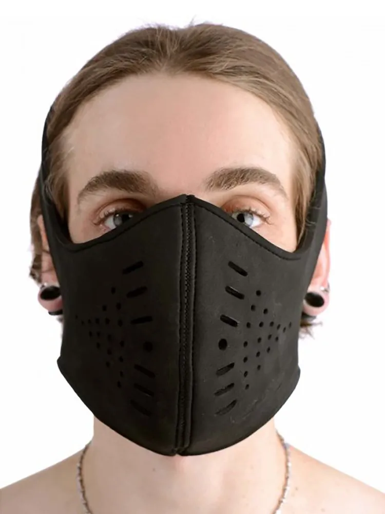 Master Series Neoprene Snap On Face Mask: Kopfmaske, schwarz Master Series Neoprene Snap On Face Mask: Kopfmaske, schwarz