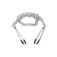 Master Series Reign Tweezer Style Nipple Vice: Nippelklemmen mit Kette, silber Master Series Reign Tweezer Style Nipple Vice: Nippelklemmen mit Kette, silber