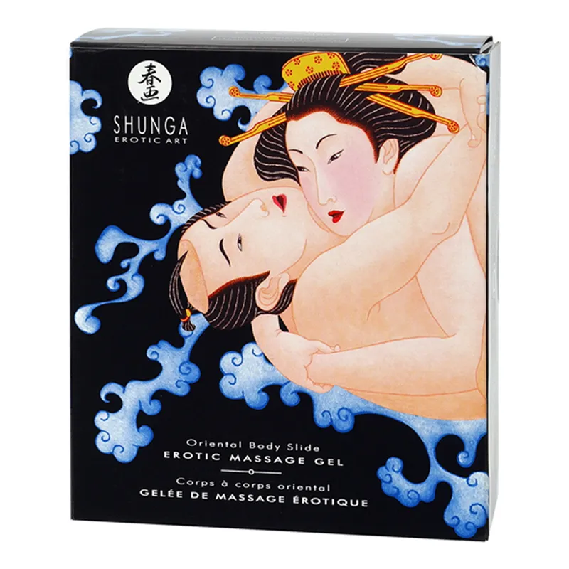 Shunga - Massagegel Erdbeere & Champagner – Bild 2