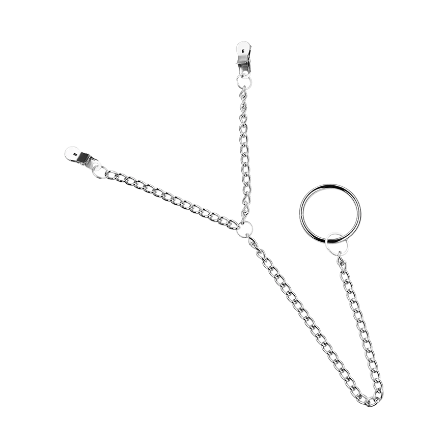 Nippelklemmen mit Penisring Nippelklemmen mit Penisring