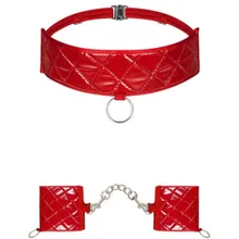 Bondage Set aus Manschetten und Choker Bondage Set aus Manschetten und Choker