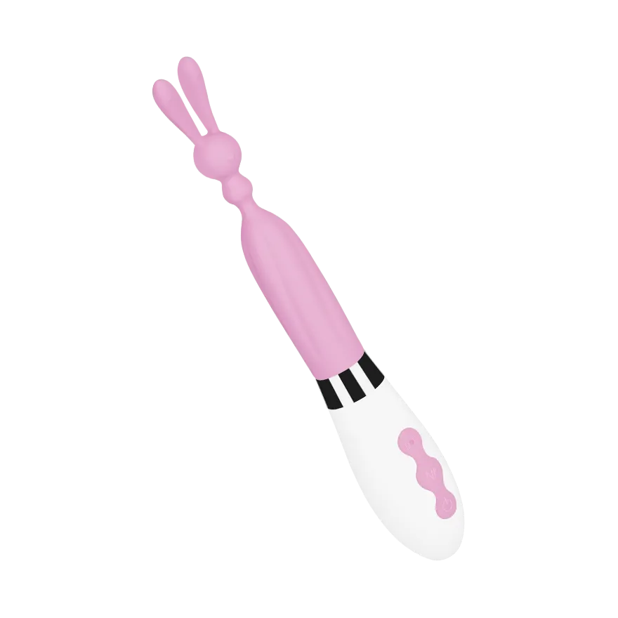 Hasenförmiger Silikonvibrator, 22,6 cm Hasenförmiger Silikonvibrator, 22,6 cm