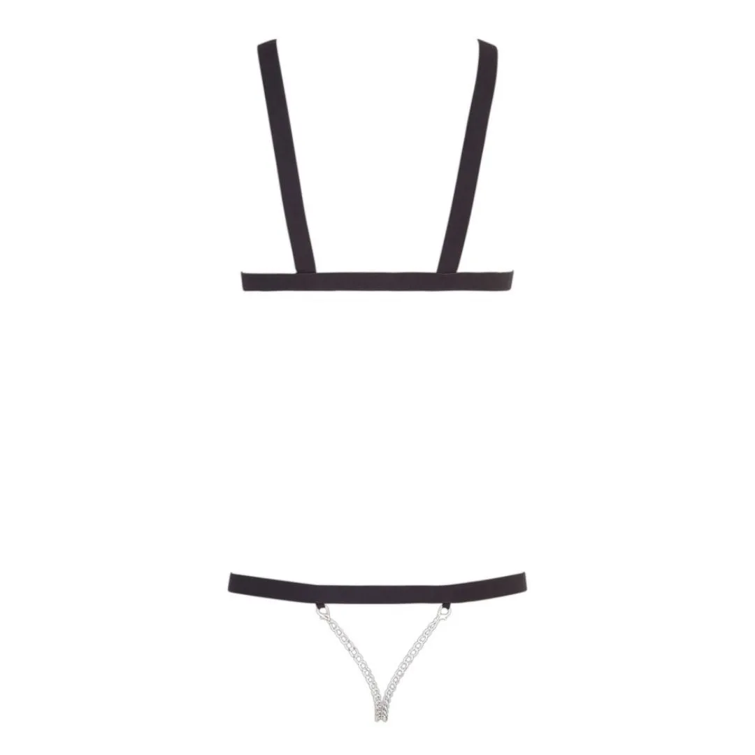 Harness mit Nieten und zwei Schrittketten – Bild 3