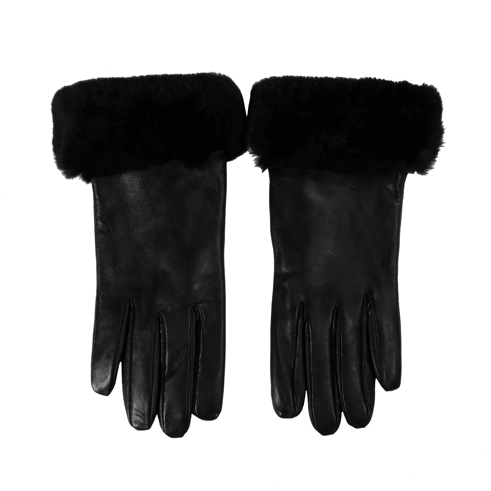 Elif Domanic - Etty Handschuhe mit Lambswool | Schwarz Größe XS – Bild 2