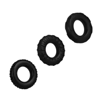 Penisring-Set aus Silikon, 3 Teile, 2 - 5 cm Penisring-Set aus Silikon, 3 Teile, 2 - 5 cm