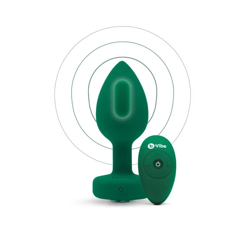 B-Vibe - Vibrating Jewel Plug M/L Emerald – Bild 3