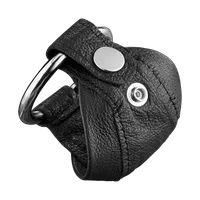 Leder-Peniskäfig mit Druckknopf Leder-Peniskäfig mit Druckknopf