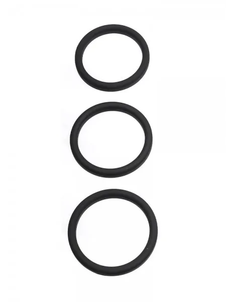 Perfect Fit Xact-Fit 3-Ring-Kit L-XL: Penisringe-Set, schwarz Perfect Fit Xact-Fit 3-Ring-Kit L-XL: Penisringe-Set, schwarz