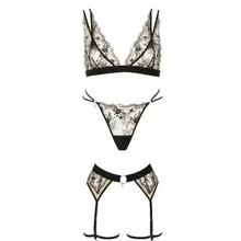 Après Minuit Schwarz 3-teiliges Set