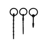 Ouch! Urethral Sounding Plug Set: Dilatoren-Set, schwarz Ouch! Urethral Sounding Plug Set: Dilatoren-Set, schwarz