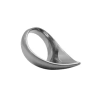Black Label Stainless Steel Teardrop Cock Ring: Edelstahl-Penisring (55mm) Black Label Stainless Steel Teardrop Cock Ring: Edelstahl-Penisring (55mm)