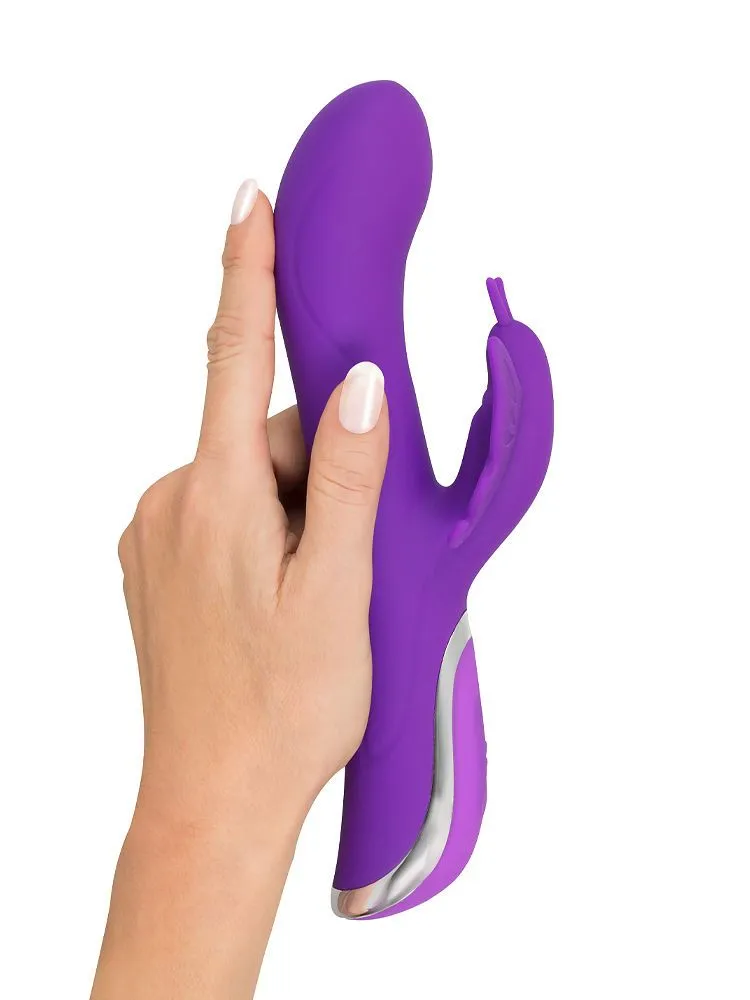 Sweet Smile Butterfly: G-Punkt-/Bunnyvibrator, lila Sweet Smile Butterfly: G-Punkt-/Bunnyvibrator, lila