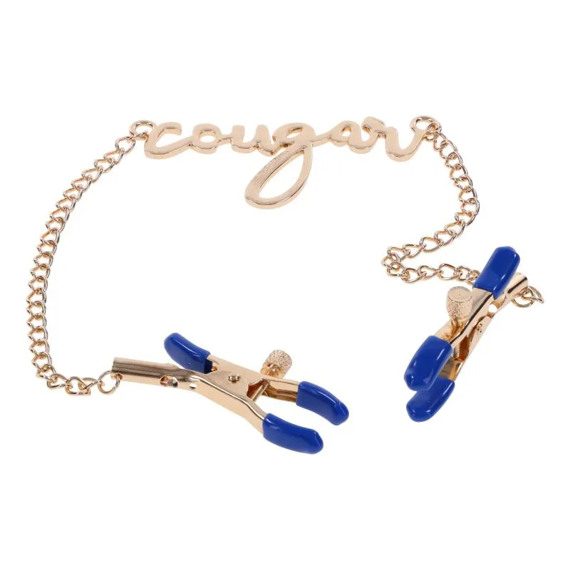 Sportsheets - Cougar Brustwarzenklemmen - Gold Sportsheets - Cougar Brustwarzenklemmen - Gold