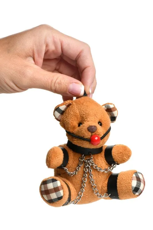 Master Series - Geknebelter Teddybär Schlüsselanhänger – Bild 2