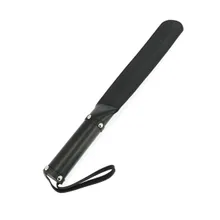 Lederklatsche schmal, schwarz Lederklatsche schmal, schwarz