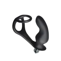 Rocks-Off RO-zen Pro: Vibroplug mit Penisring, schwarz Rocks-Off RO-zen Pro: Vibroplug mit Penisring, schwarz