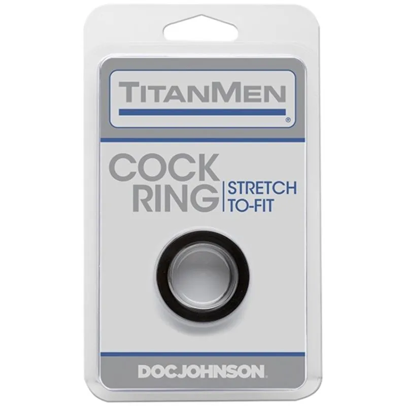 Doc Johnson - TitanMen Cock Ring - Schwarz – Bild 2