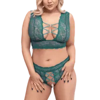 2tlg. Set aus Spitze Plus Size türkis 2tlg. Set aus Spitze Plus Size türkis