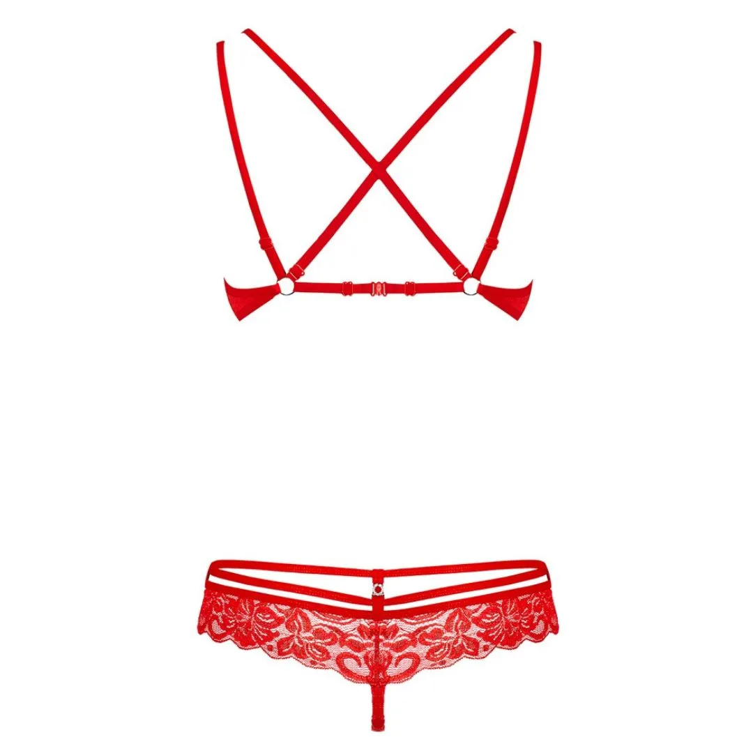 BH und Panty-String mit doppelten Trägern – Bild 5