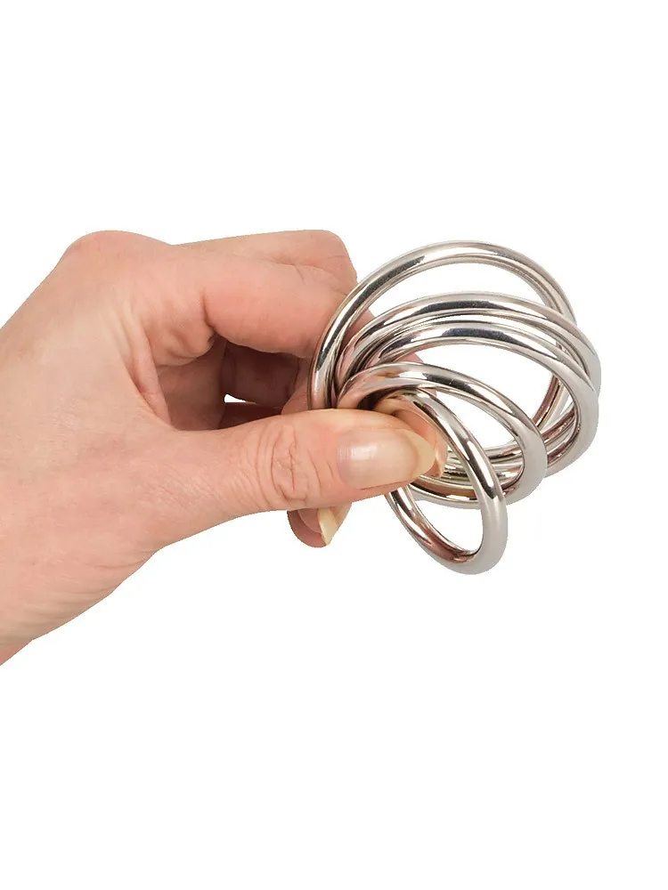 Bad Kitty: Penisringe-Set, silber Bad Kitty: Penisringe-Set, silber