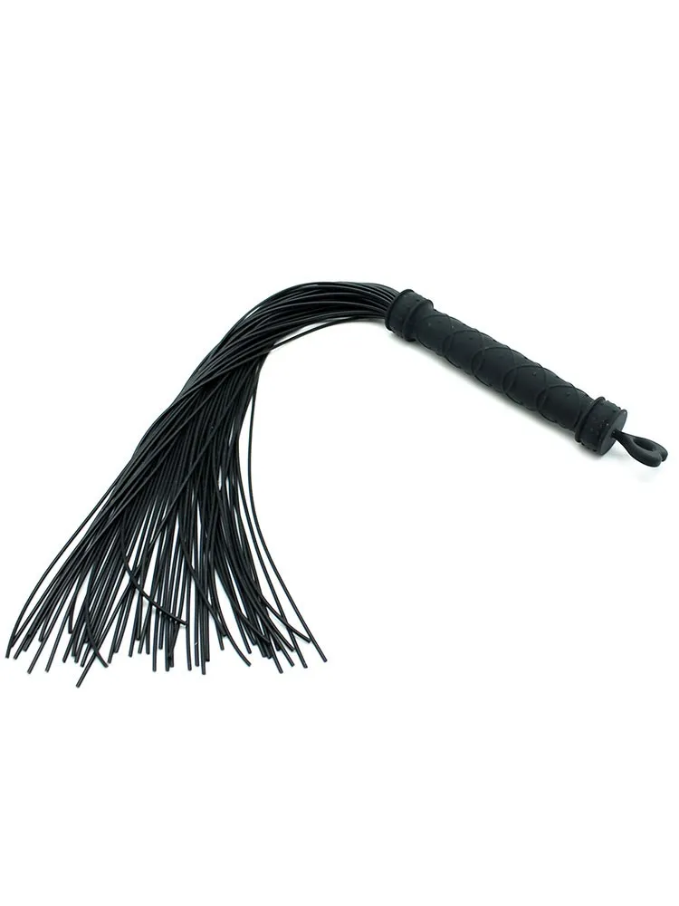 Silikon-Peitsche (46cm), schwarz Silikon-Peitsche (46cm), schwarz