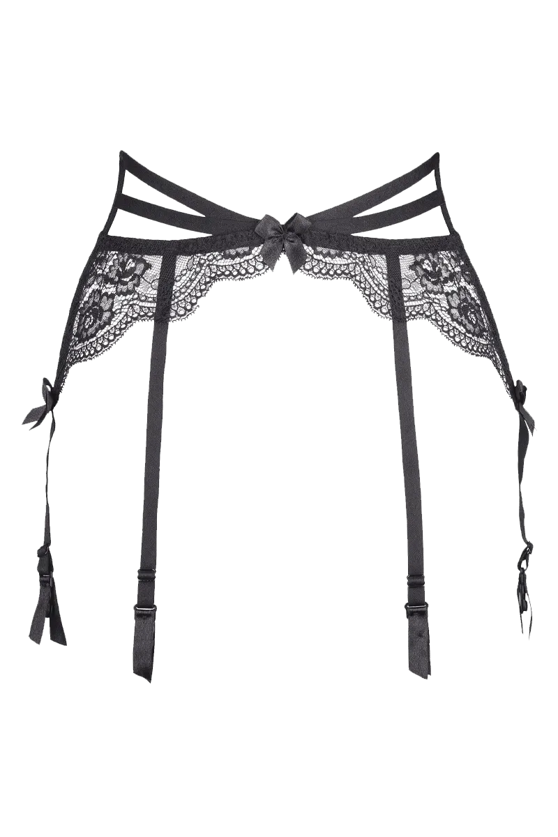 Plus Size Strapsgürtel mit Spitze und Riemchen Plus Size Strapsgürtel mit Spitze und Riemchen